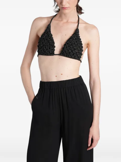 Hibourama Diamond crystal-embellished top Black PE26HIBDIAMOND