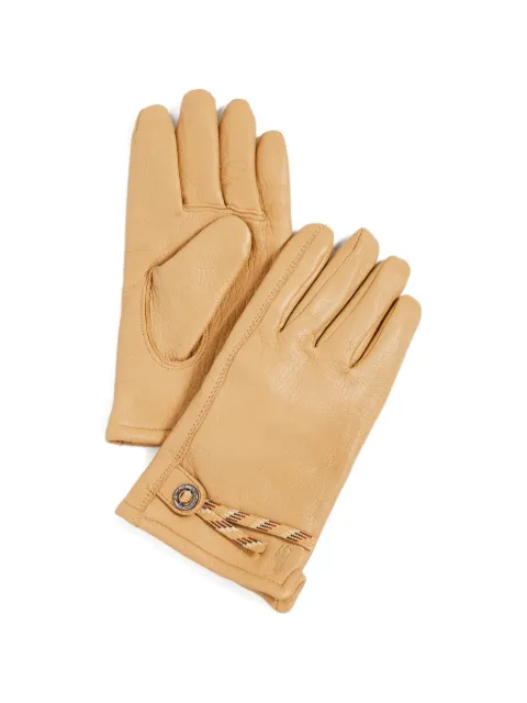 Polo Ralph Lauren rope-detail leather gloves Neutrals PG0109750