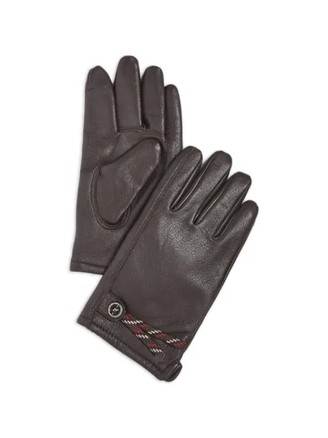 Polo Ralph Lauren knit lined leather gloves Brown PG0109203
