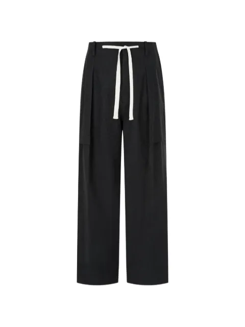 TOMBOY pintuck drawstring trousers Black 9156231185