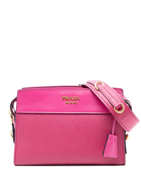 Prada Pre-Owned 2010-2025 Saffiano and City Calf Esplanade crossbody bag Pink T2MJCSH3Q39ZIBZN