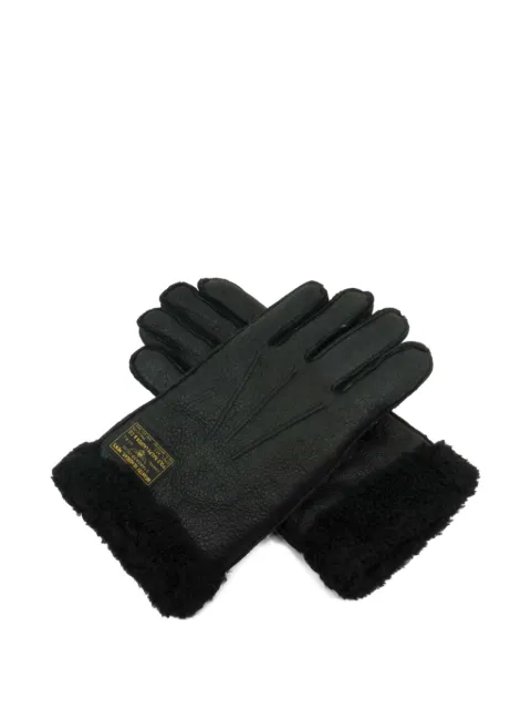 Polo Ralph Lauren shearling-trim gloves Black PG0085001