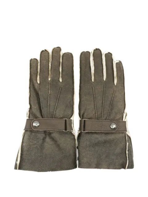 Polo Ralph Lauren Utility Icons shearling-trim gloves Brown PG0082201