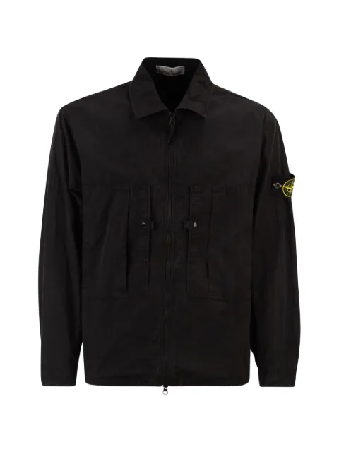 Stone Island chest-pockets zip jacket Black L1S151200005S0298