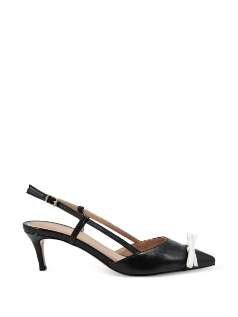 Madison Maison Alessia leather slingback pumps Black ALESSIA