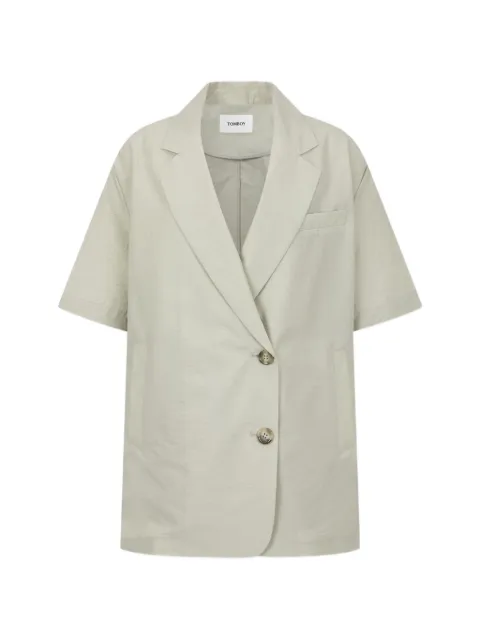 TOMBOY oversized short-sleeve oversized jacket Grey 9106212088