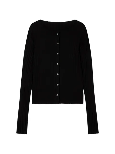 TOMBOY round-neck ribbed cardigan Black 9106251202