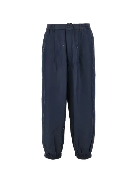 Emporio Armani elasticated-waistband trousers Blue EM005490AF25156
