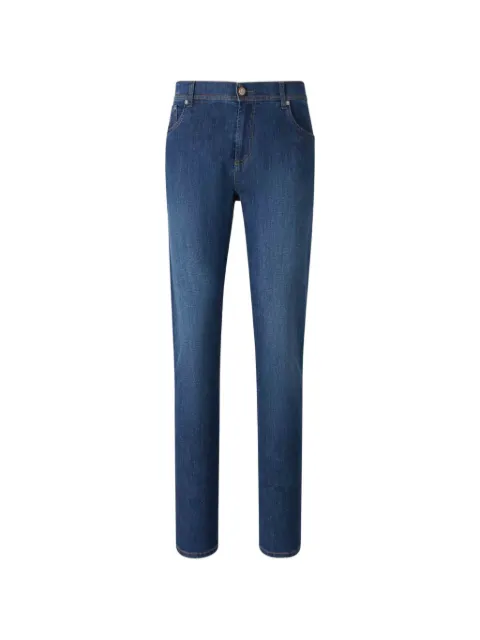 Richard J. Brown Milano logo-patch jeans Blue MILANOZIPT215