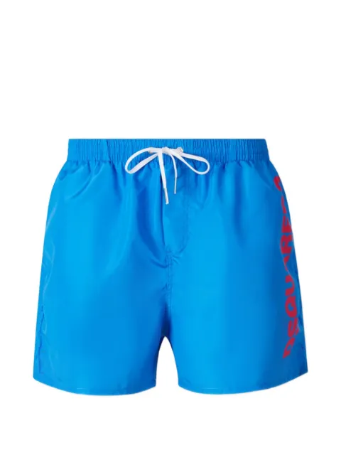 DSQUARED2 logo-print swim shorts Blue D7B626750100PL