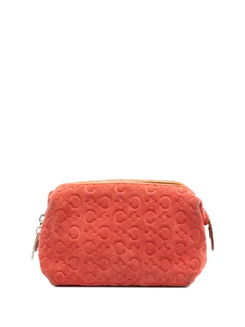 Celine Pre-Owned 2000 C Macadam Suede pouch Orange 52XAW2LQHBREJ5MM