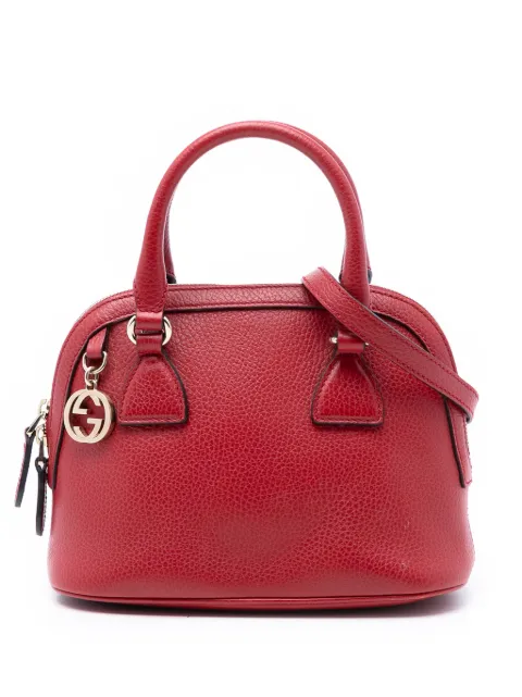 Gucci Pre-Owned 2016-2026 Mini Leather GG Charm Dome satchel Red IVMP3QHNH5OQ12IF