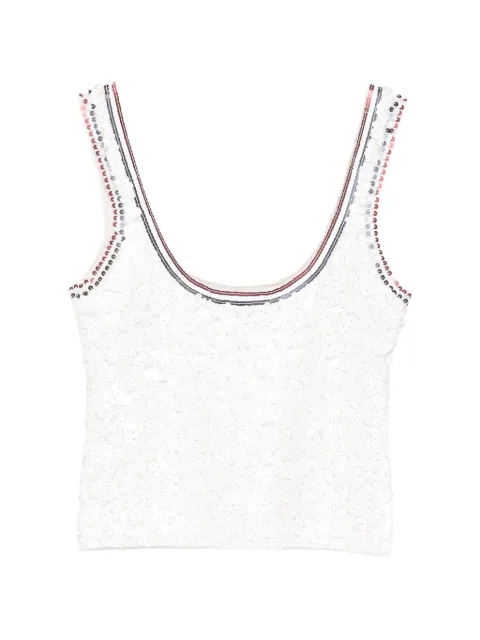 Cynthia Rowley Match Point vest White 26S1TP31KN