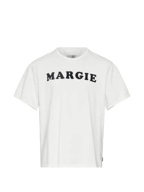 MM6 Maison Margiela graphic-print cotton T-shirt White SH2GC0040M20108