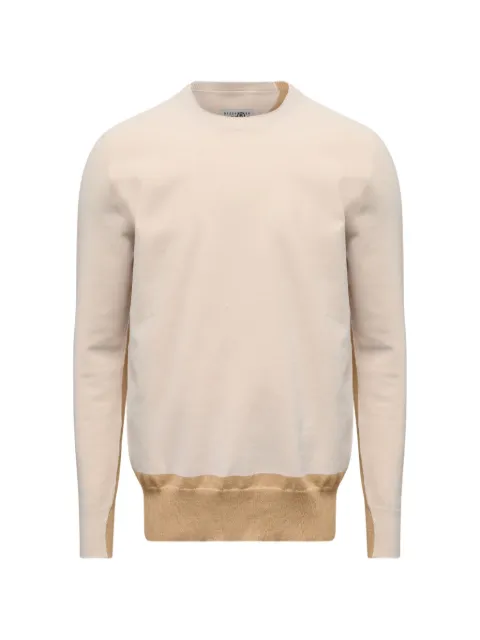 MM6 Maison Margiela Fused knit cotton jumper Neutrals SH2HL0040M13270
