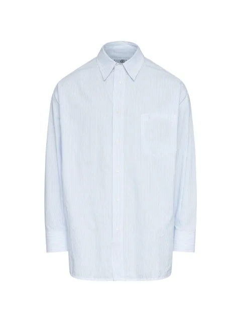 MM6 Maison Margiela Long Sleeve Striped Shirt Blue SH2DT0048M35874