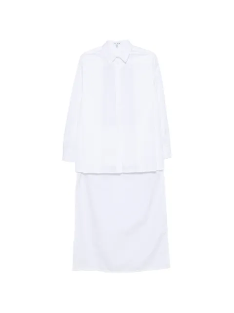 Alaïa Asymmetric cotton shirt White AA9C1013T611D
