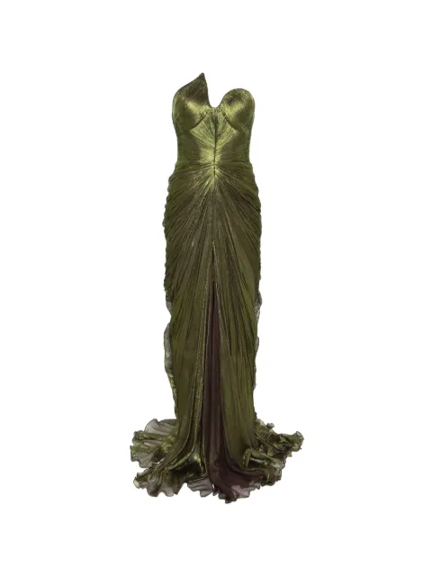 Iris Serban Leave maxi dress Green LEAVE