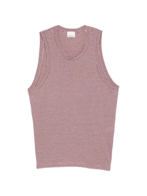 MARANT striped sleeveless T-shirt Pink TS0310HAD1N02H
