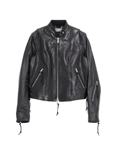 OUR LEGACY Yokai buffed leather jacket Black W2269YW