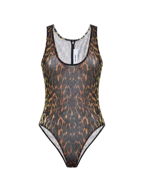 Alex Perry leopard-print sleeveless bodysuit Neutrals BY066RE26P