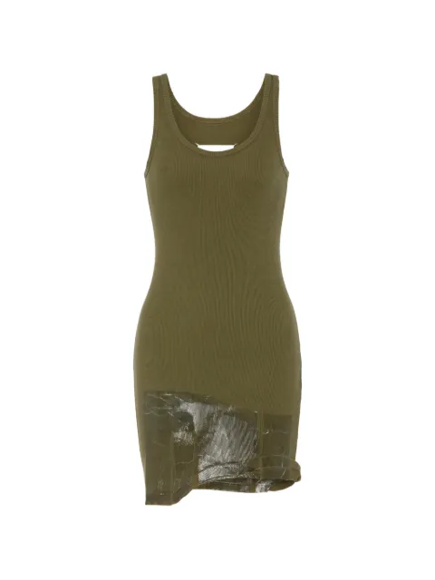 Maison Margiela taped rib mini dress Green S29DA0016M20202