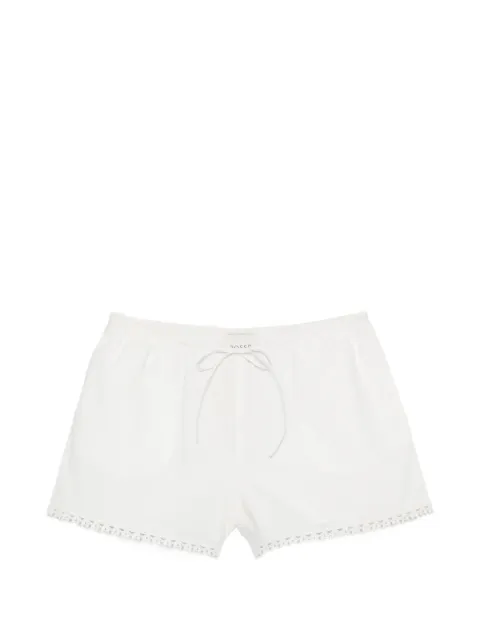 Posse Veda lace-trim shorts White PS2119VTW