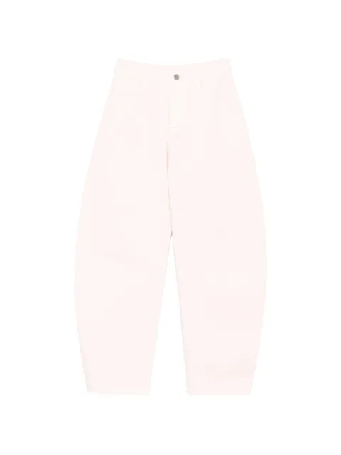 Alaïa curved-leg jeans Pink AA9P1215D028D