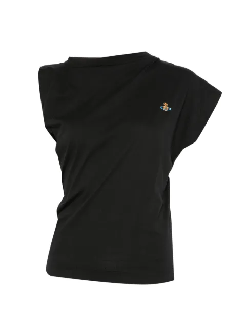 Vivienne Westwood Hebo asymmetric T-shirt Black 1504000AJ00BL