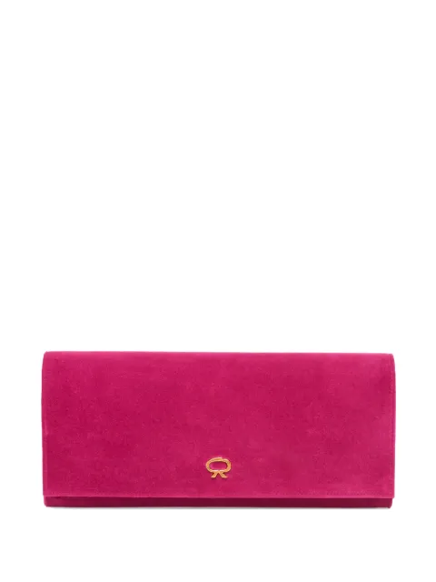 Gianvito Rossi logo-detail clutch bag Pink B00391RIBBGCAM