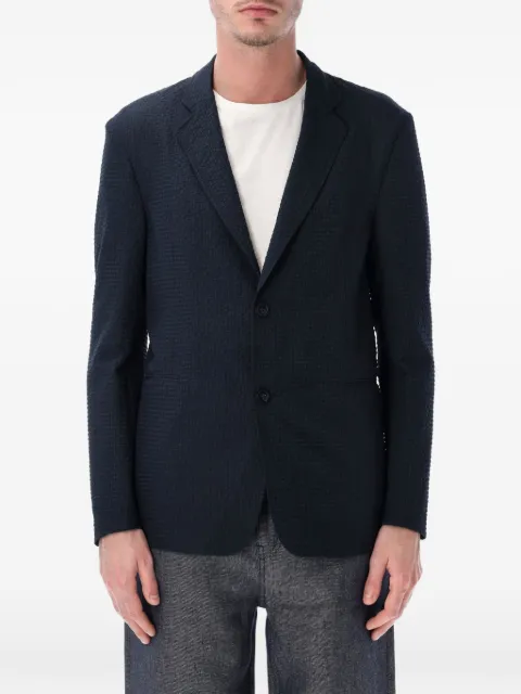 Emporio Armani seersucker blazer Blue EM005801TE20392