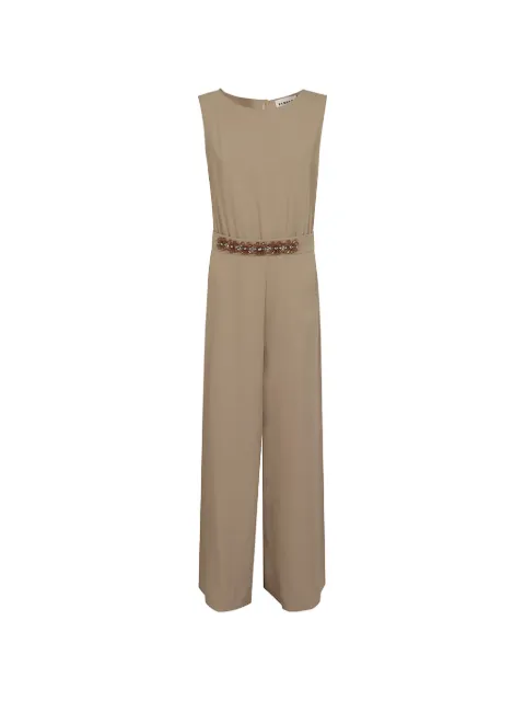 P.A.R.O.S.H. Panty floral-embellished jumpsuit Neutrals D790179RPANTY26