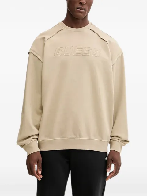 GUESS USA LASI cotton sweatshirt Neutrals Z5BQ09KCE91