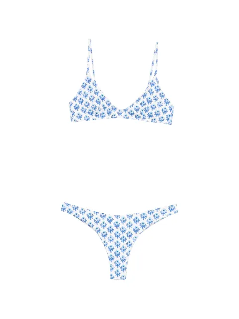 MC2 Saint Barth Panamy floral-print bikini White PANA002