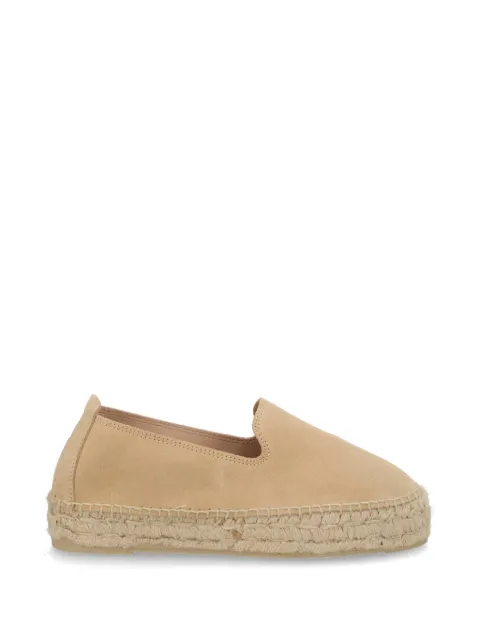 Manebi Hamptons suede flat espadrilles Neutrals K11D0