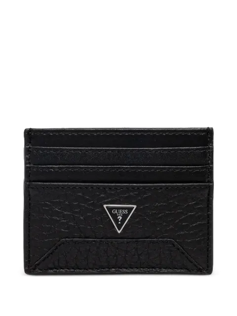 GUESS USA pebbled texture card holder Black SMBAGRLEA25