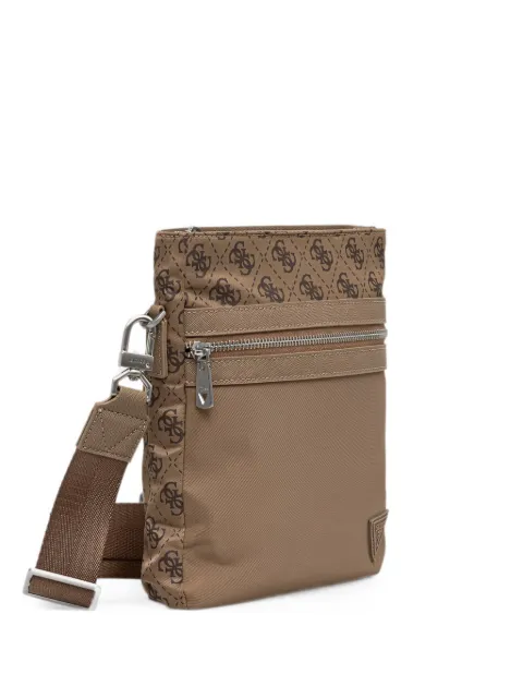 GUESS USA Berlin panelled messenger bag Neutrals HMBENPP6123