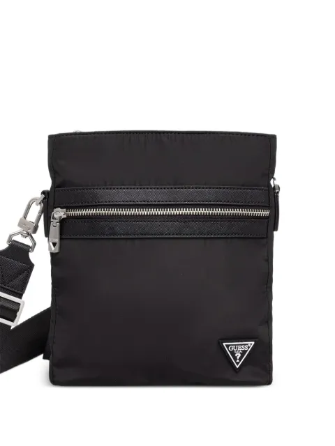 GUESS USA Berlin triangle-logo messenger bag Black HMBENYP6123