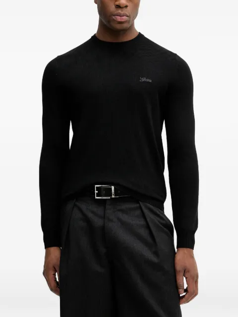 GUESS USA Daniel logo-detail long-sleeve sweater Black M5YR26Z0122