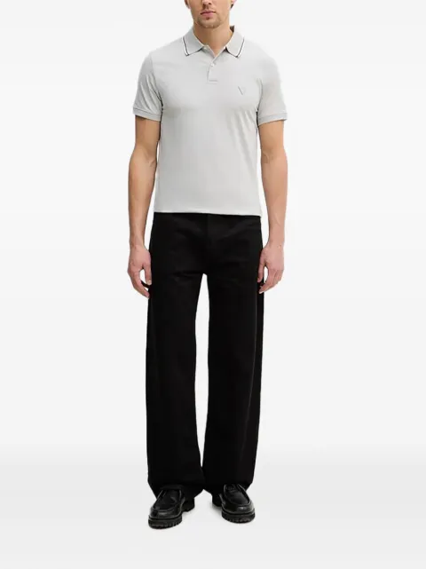 GUESS USA Nolan textured logo polo shirt Grey M6RP66J1314