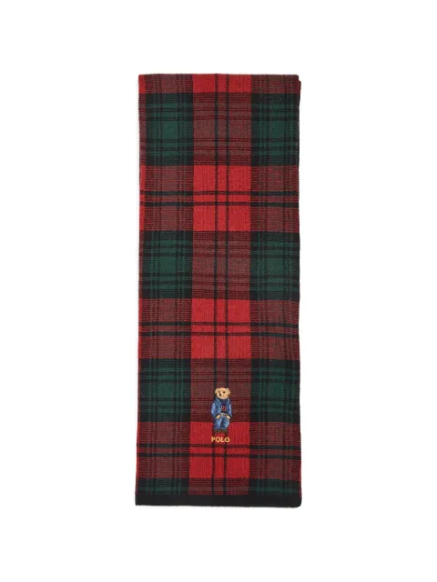 Polo Ralph Lauren plaid Polo Bear scarf Red PC0615625