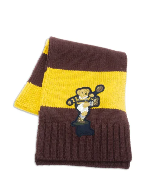 Polo Ralph Lauren Rugby Polo Bear colourblock scarf Brown PC0614600