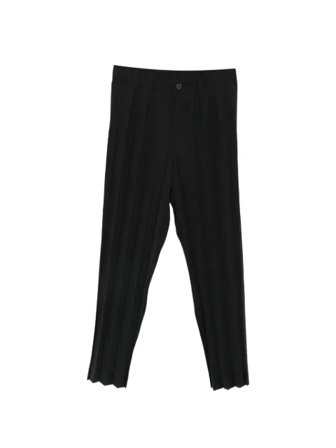 Homme Plissé Issey Miyake Edge Ensemble pleated trousers Black HP66FF177