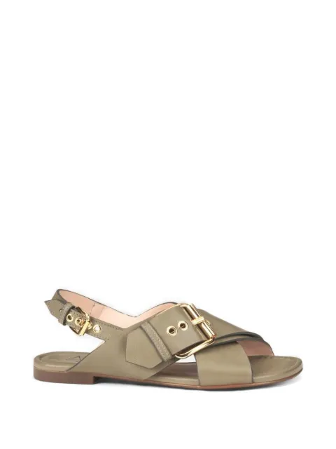 AGL Summer criss-cross sandals Green D656091PHSOFTY