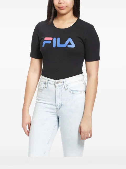 Fila Daisy hight-cut logo-print bodysuit Black LW017329