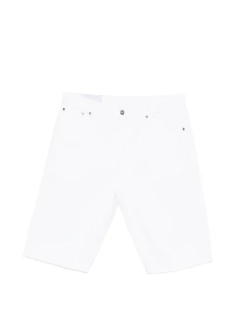 DONDUP logo-patch five-pocket shorts White UP624BF0014UPTD