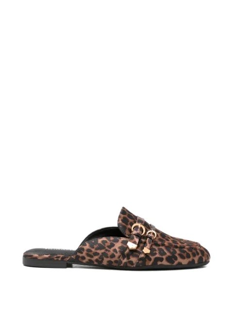 TAMARIS leopard-print mules Brown 12731046