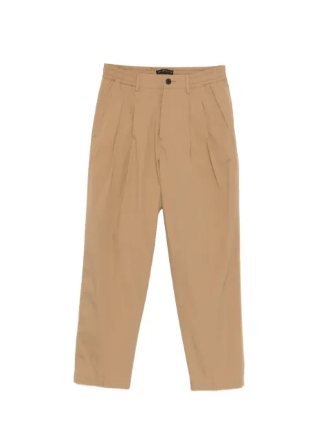 Low Brand pleated elasticated-waistband trousers Neutrals LP26030