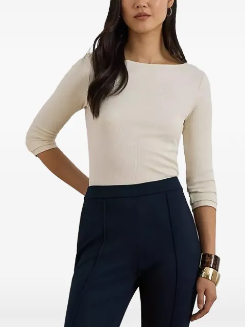 Lauren Ralph Lauren ribbed knit top Neutrals 100089509