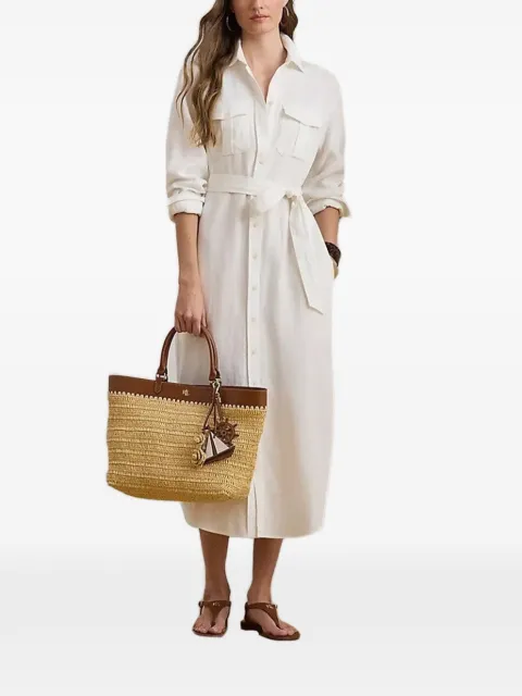 Lauren Ralph Lauren belted shirt dress White 200P13685001